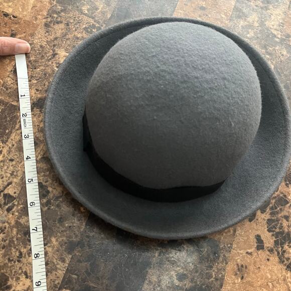 Vintage Casual British Style Round Top Curled Wool Hat - Picture 7 of 10